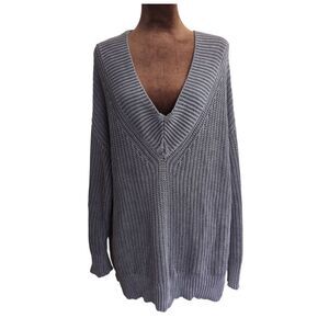 Aerie v-neck oversized tunic sweater size s